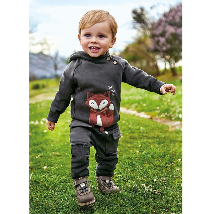 Mayoral Kışlık Erkek Bebek Uzun Kollu S-shirt Gri