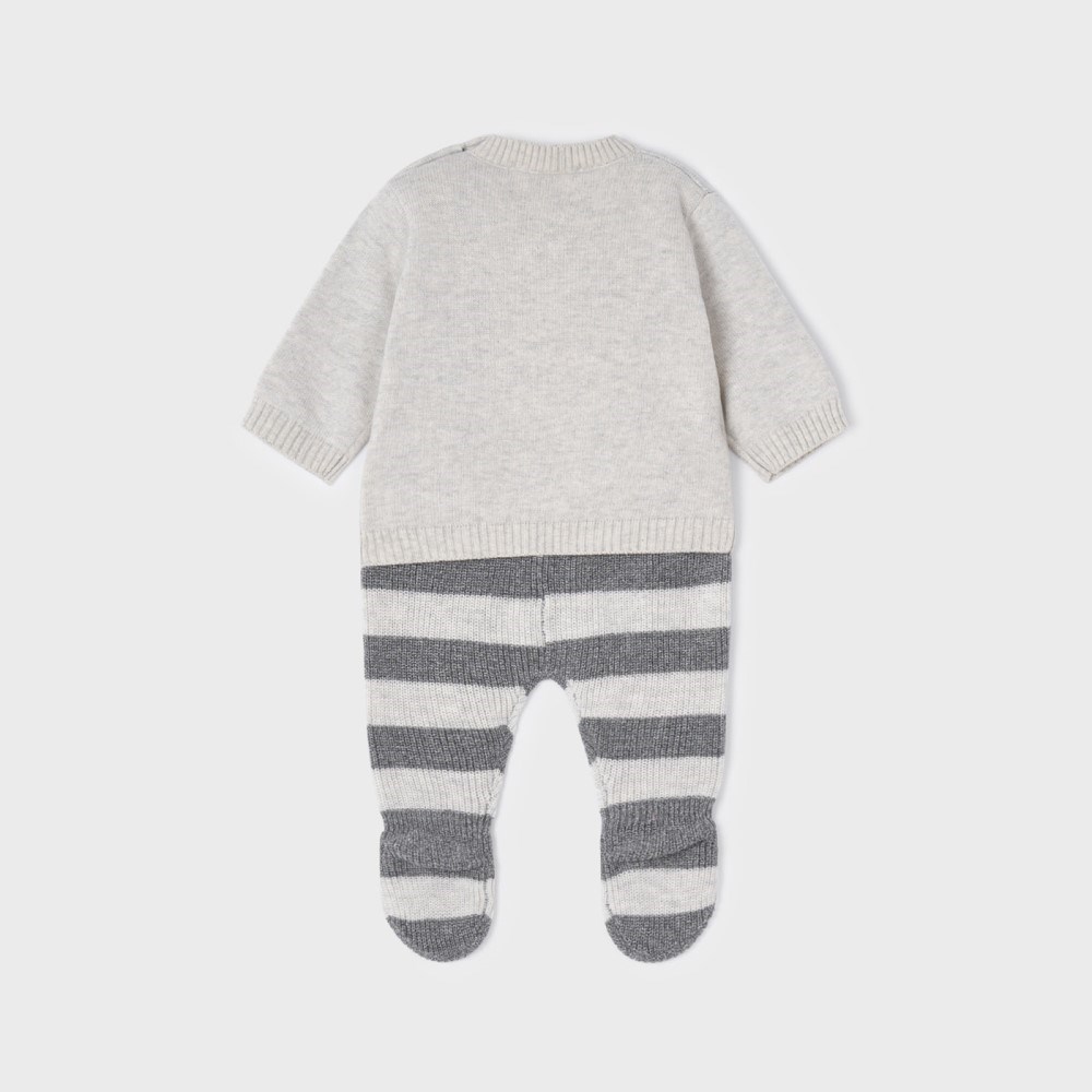 Mayoral Kışlık Erkek Bebek Örme Patikli Set Gri