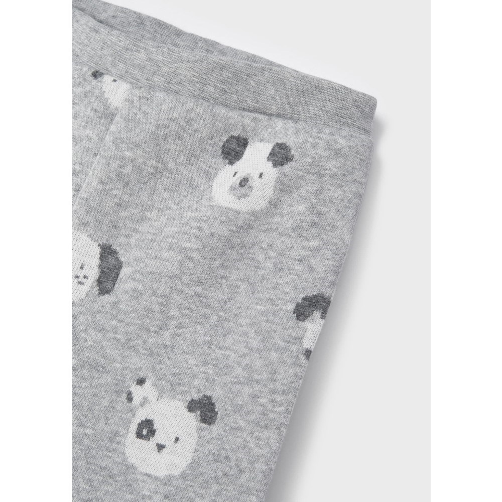 Mayoral Kışlık Erkek Bebek Patikli Pantolon S-shirt Set Gri