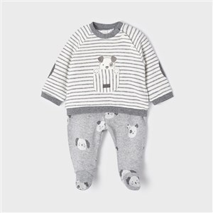 Mayoral Kışlık Erkek Bebek Patikli Pantolon S-shirt Set