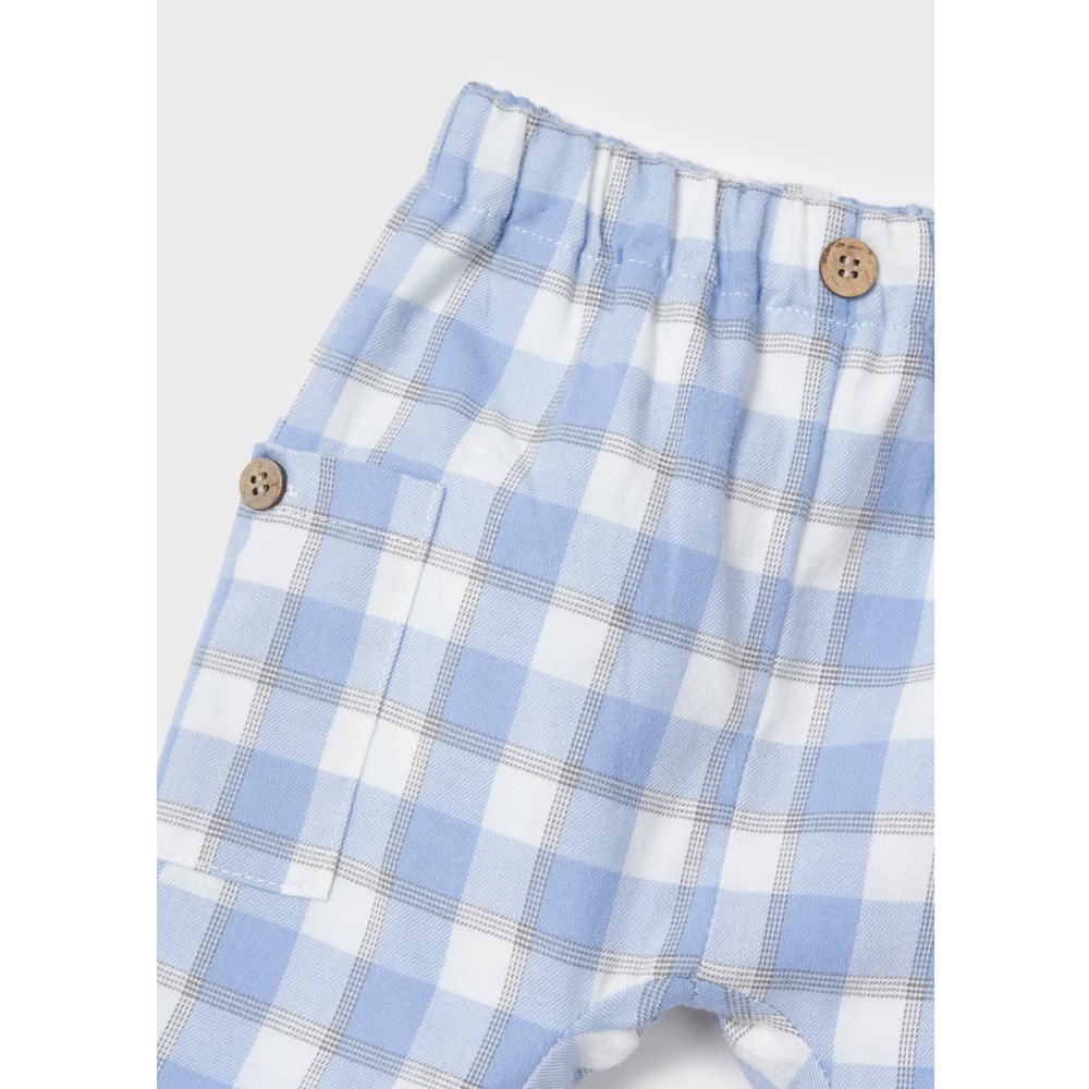 Mayoral Kışlık Erkek Bebek Uzun Kol S-shirt Pantolon 2'li Set Mavi