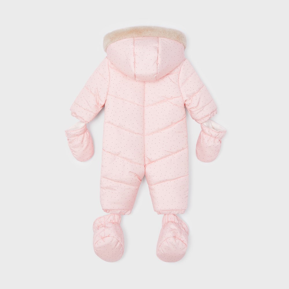Mayoral Kışlık Bebek Kar Tulumu - Astronot Pembe