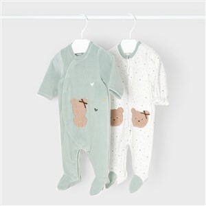 Mayoral Kışlık Kız Bebek Uzun Patikli Tulum 2'li Set