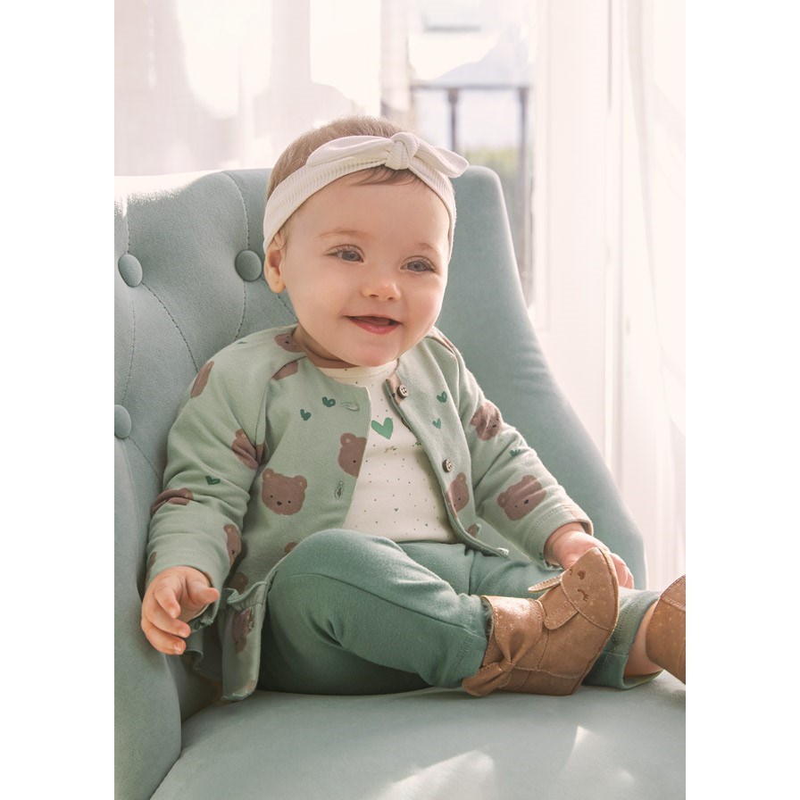 Mayoral Kışlık Kız Bebek Eşofman Üçlü Set Yeşil