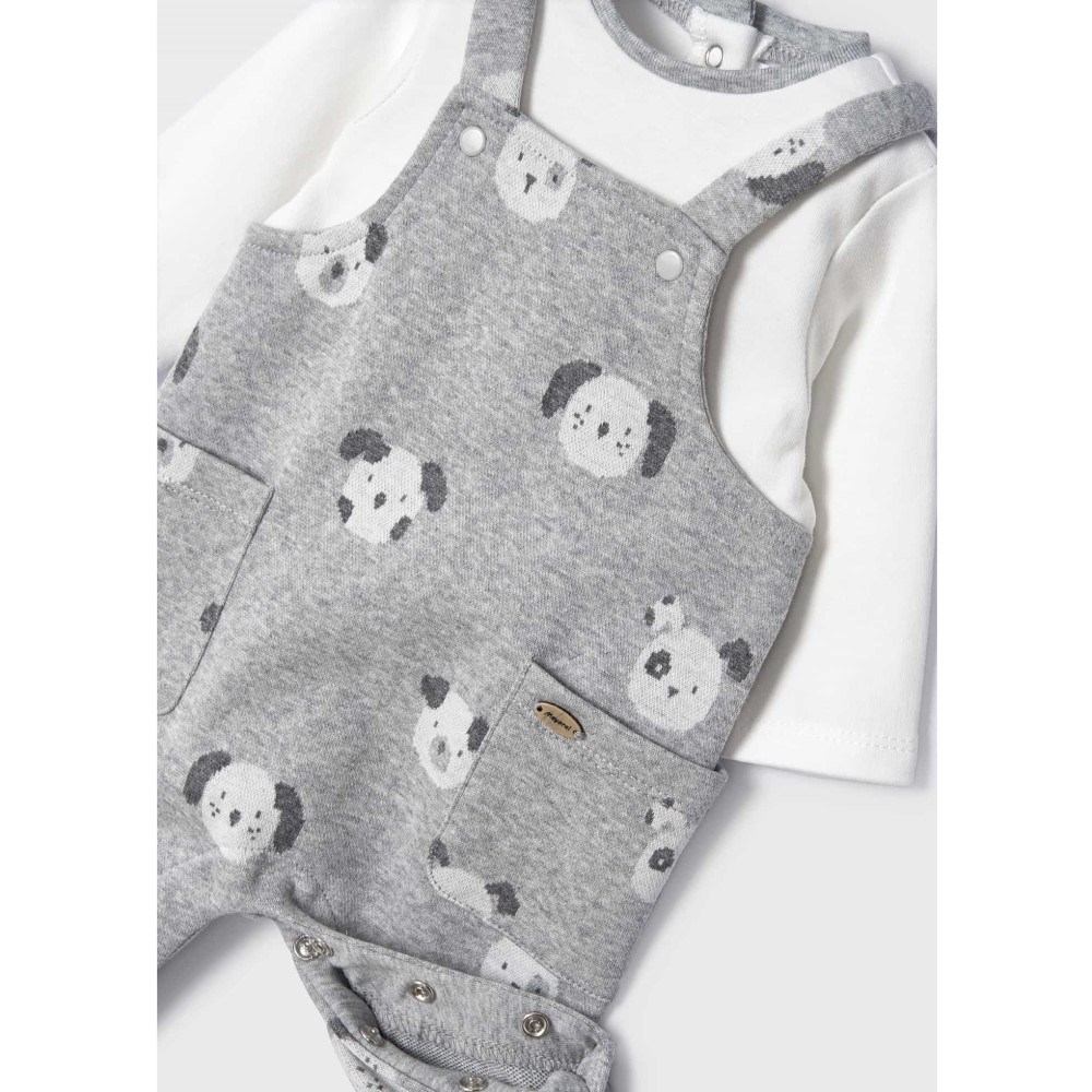 Mayoral Kışlık Erkek Bebek Bere Tulum Set Gri