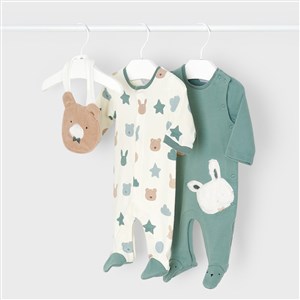 Mayoral Kışlık Erkek Bebek Patikli Tulum 3'lü Set