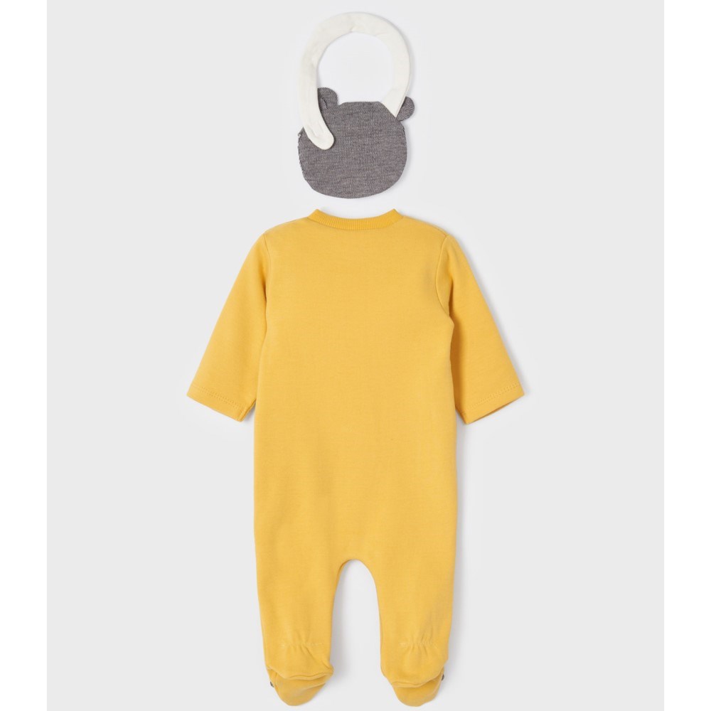 Mayoral Kışlık Erkek Bebek Patikli Tulum 3'lü Set Sarı