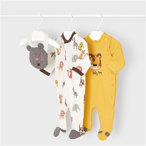 Mayoral Kışlık Erkek Bebek Patikli Tulum 3'lü Set