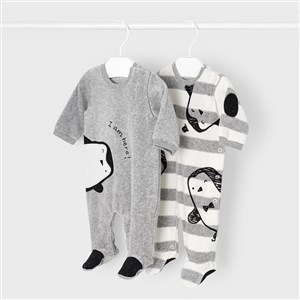 Mayoral Kışlık Erkek Bebek Kadife Patikli Tulum 2'li Set