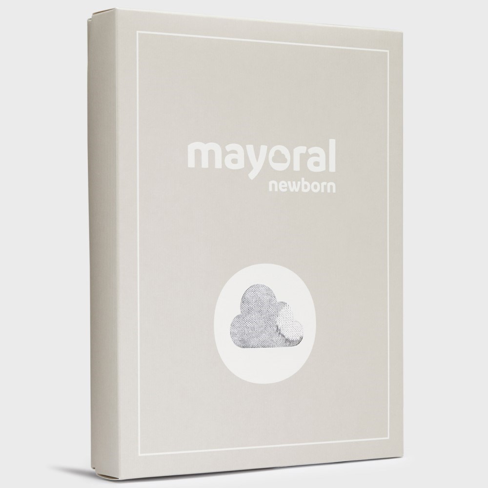 Mayoral Kışlık Kız Bebek Bluz Salopet Ceket Örme Set Gri