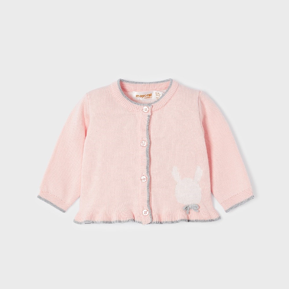 Mayoral Kışlık Kız Bebek Bluz Salopet Ceket Örme Set Pembe