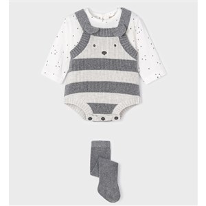 Mayoral Kışlık Erkek Bebek Bluz Kısa Salopet Çorap Set