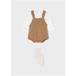 Mayoral Kışlık Erkek Bebek Bluz Kısa Salopet Çorap Set