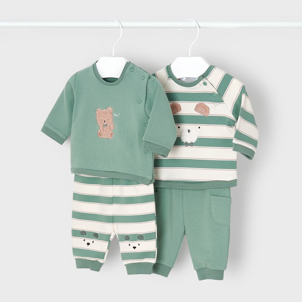Mayoral Kışlık Erkek Bebek Eşofman 4'lü Set Yeşil