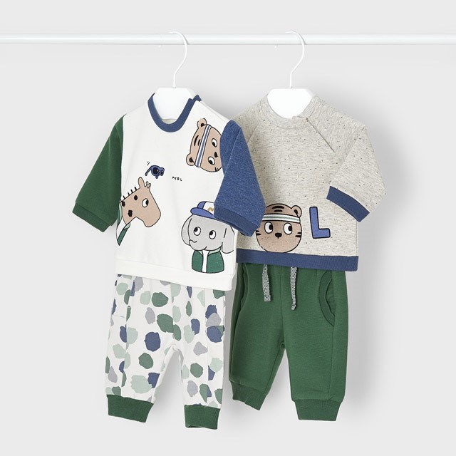 Mayoral Kışlık Erkek Bebek Eşofman 4'lü Set Yeşil