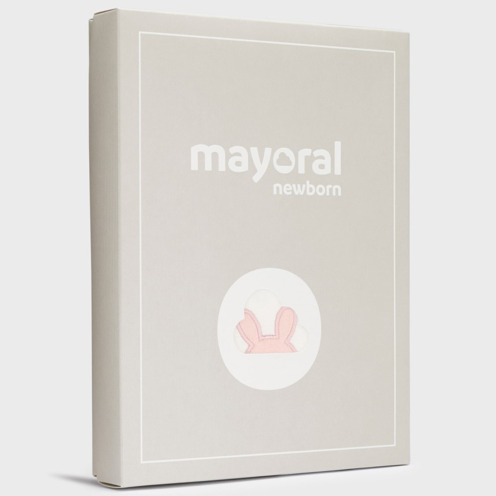 Mayoral Kışlık Kız Bebek Uzun Kol Bluz Eşofman 3'lü Set Pembe