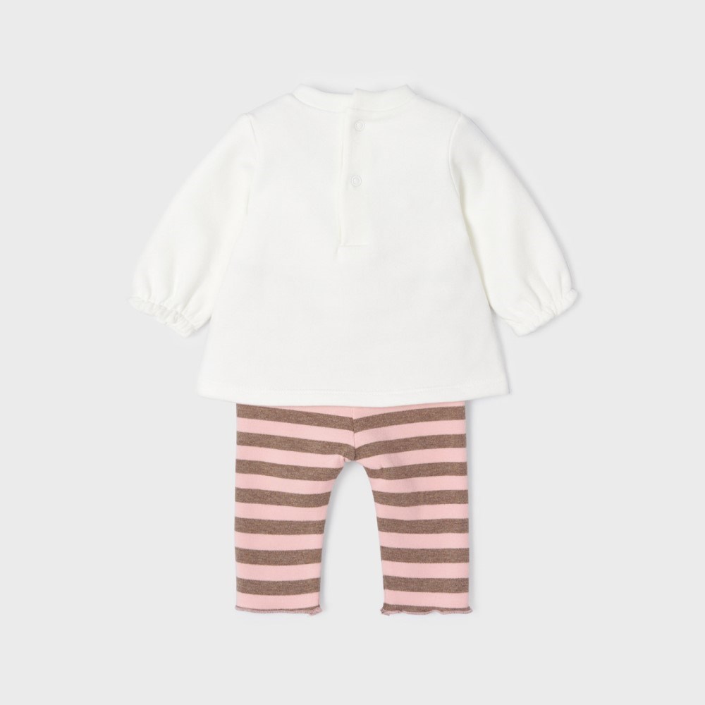 Mayoral Kışlık Kız Bebek Eşofman 4'lü Set Kahverengi 