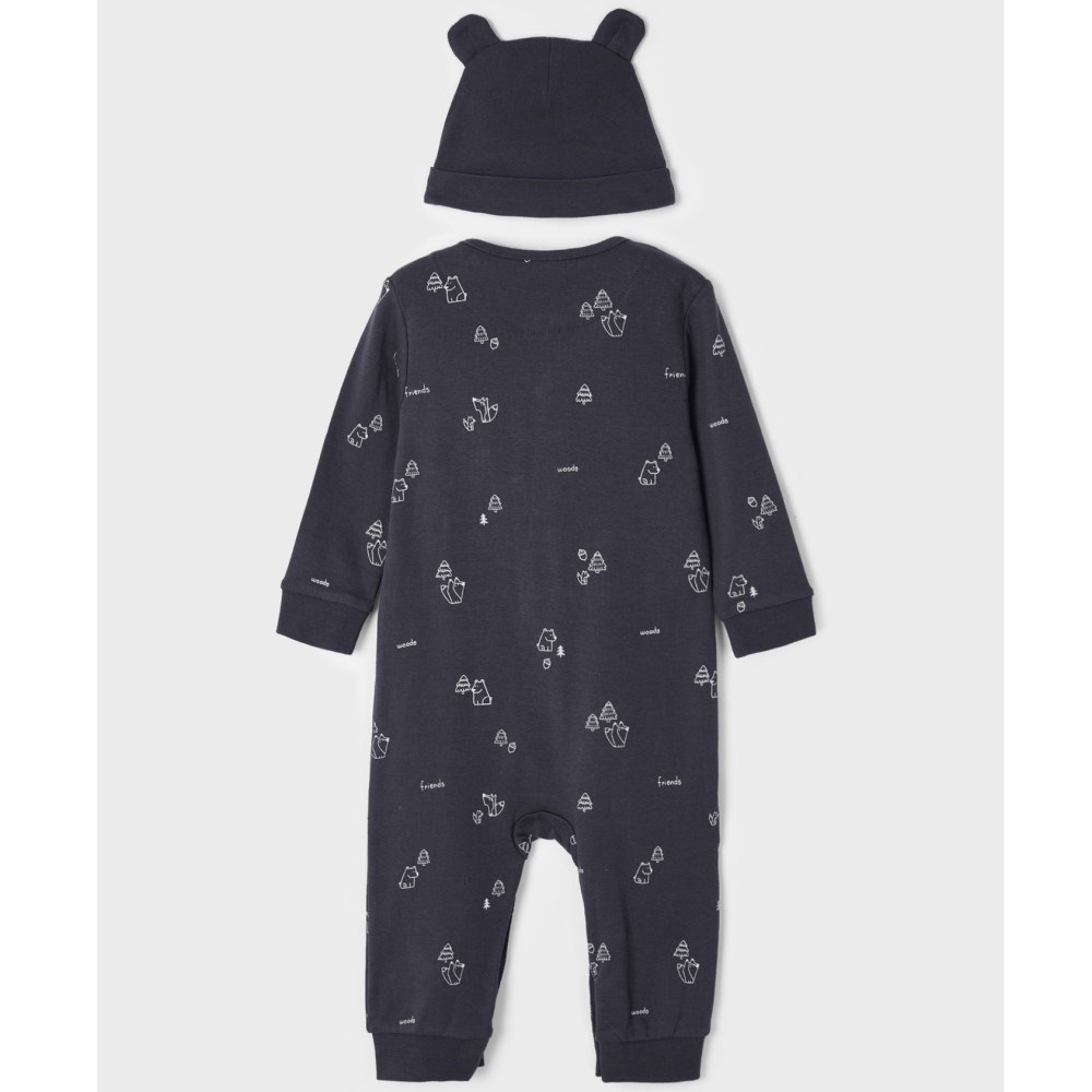 Mayoral Kışlık Erkek Bebek Uzun Kol Body Pijama Gri