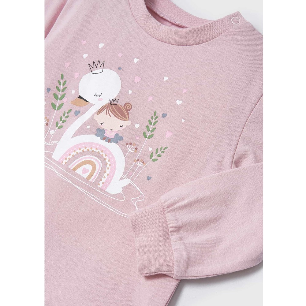 Mayoral Kışlık Kız Bebek Uzun Kol Pijama Pembe