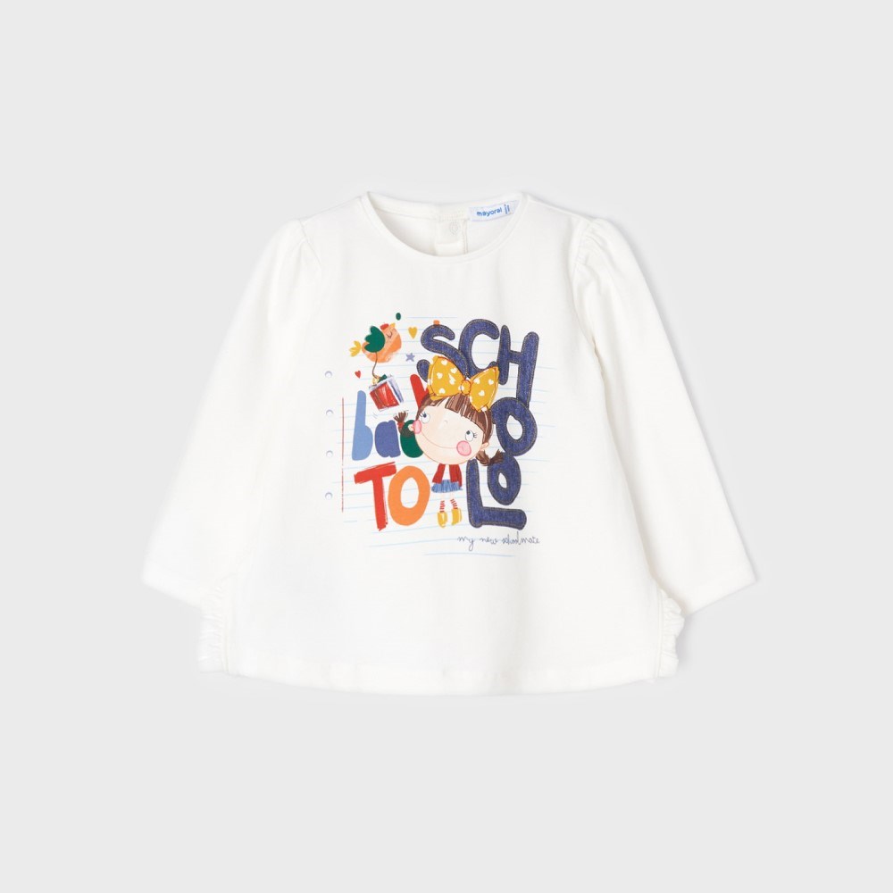 Mayoral Kışlık Kız Bebek Uzun Kol T-shirt Tayt 3'lü Set Kırmızı