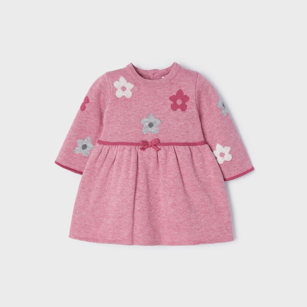 Mayoral Kışlık Kız Bebek Elbise Pembe