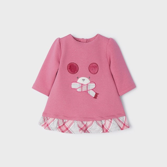 Mayoral Kışlık Kız Bebek Elbise Pembe
