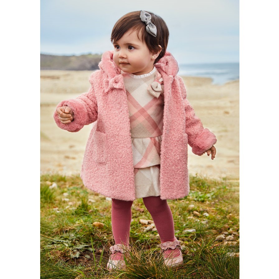 Mayoral Kışlık Kız Bebek Elbise Pembe