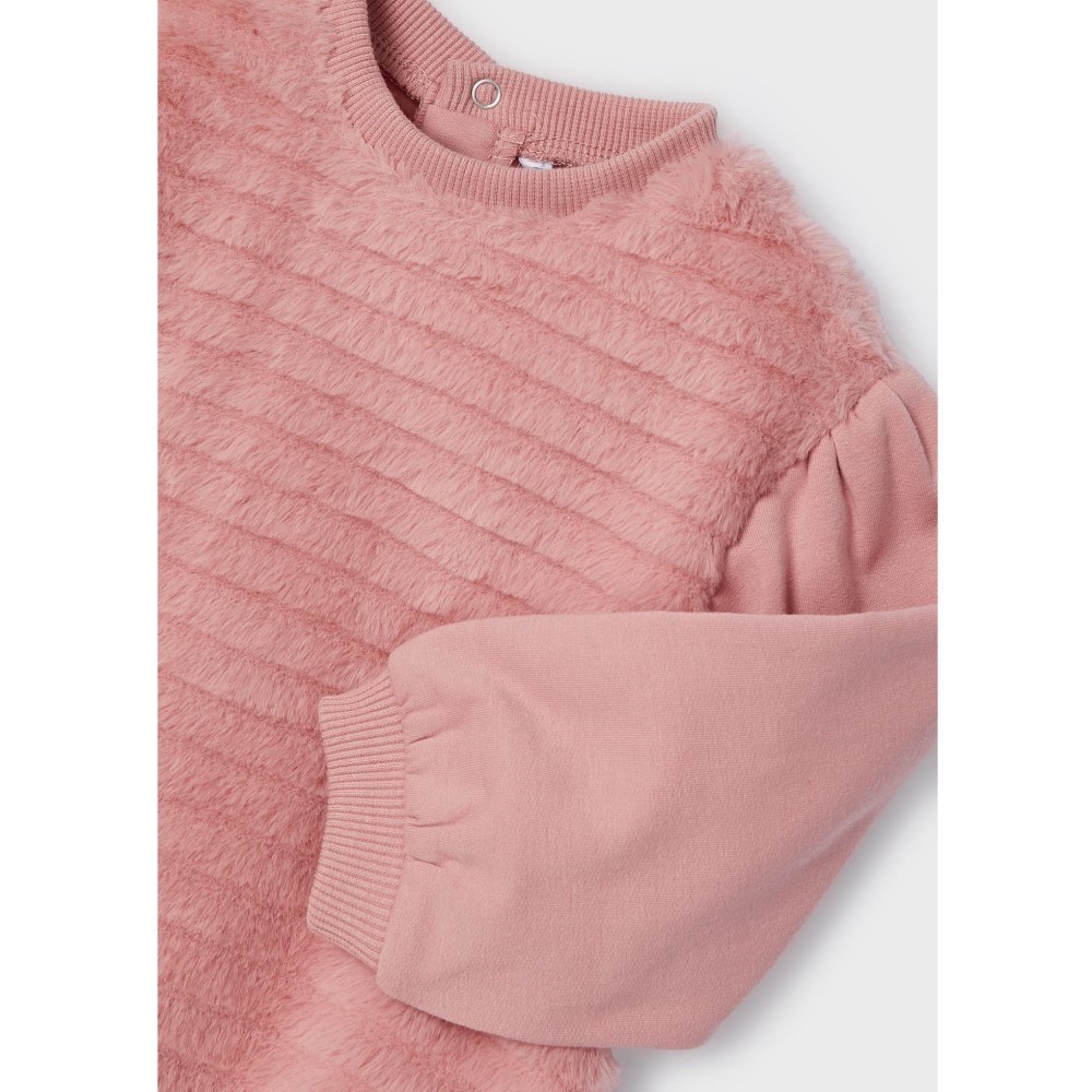 Mayoral Kışlık Kız Bebek Elbise ve Çanta 2'li Set Pembe