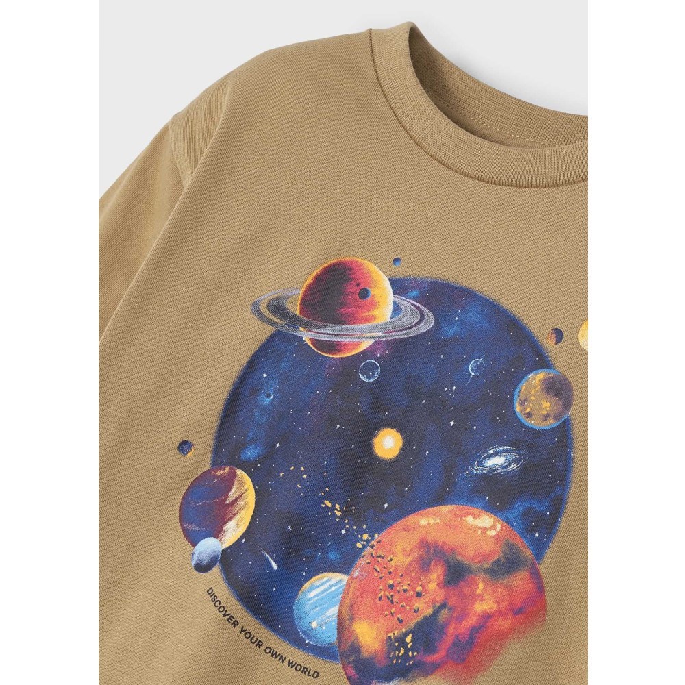 Mayoral Kışlık Erkek Uzun Kol T-shirt Krem