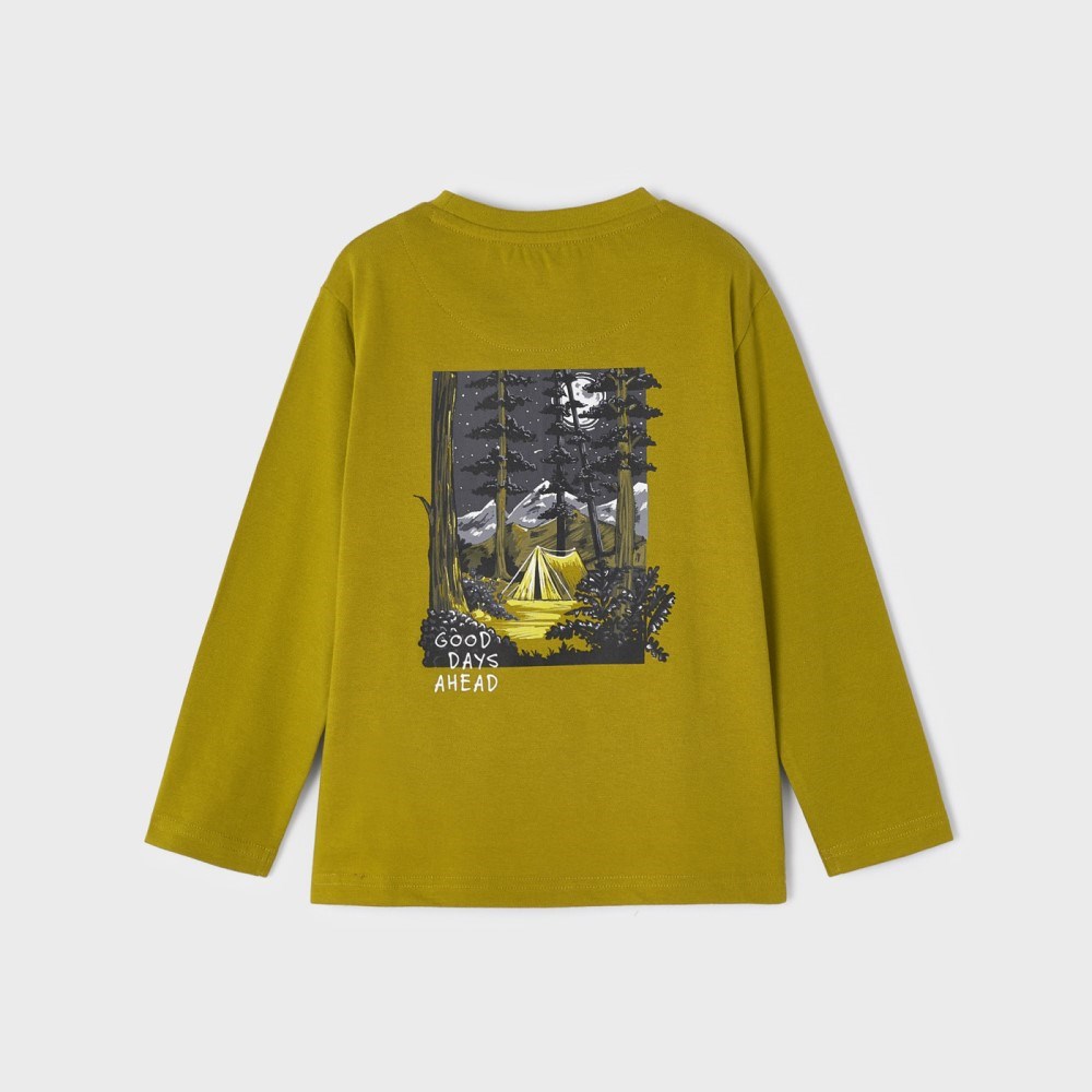 Mayoral Kışlık Erkek Uzun Kol T-shirt Yeşil