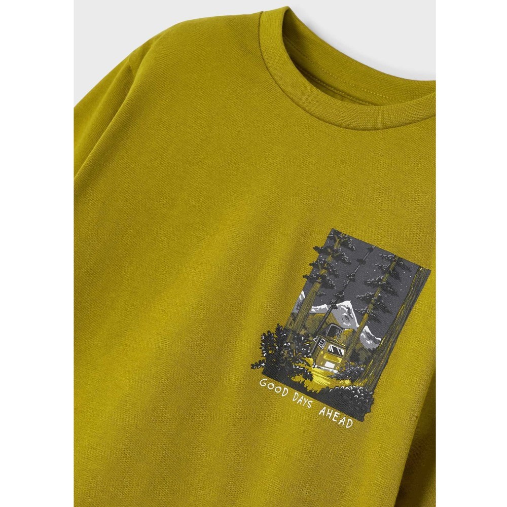 Mayoral Kışlık Erkek Uzun Kol T-shirt Yeşil