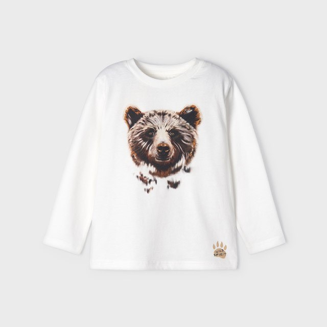 Mayoral Kışlık Erkek Uzun Kol T-shirt Beyaz