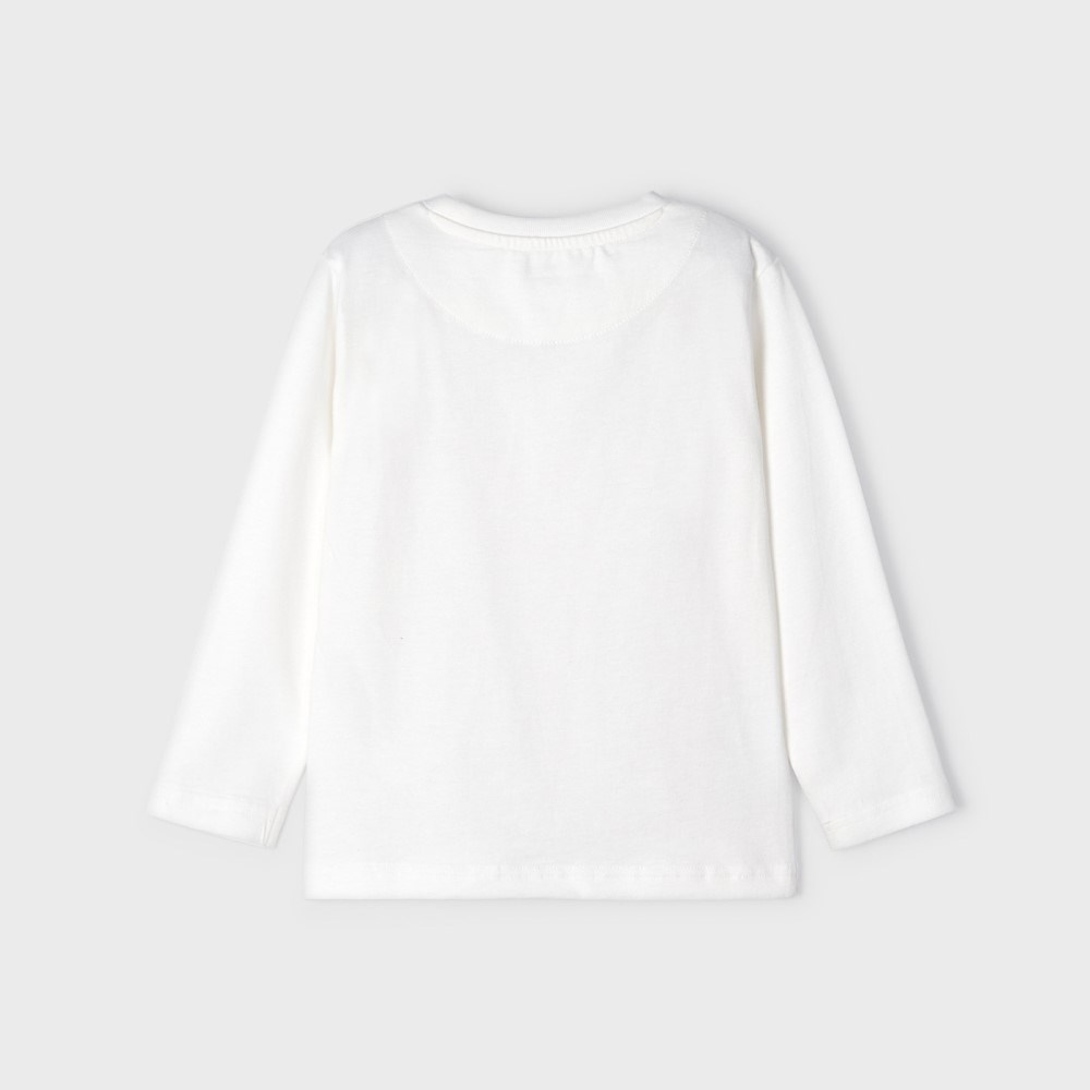 Mayoral Kışlık Erkek Uzun Kol T-shirt Beyaz