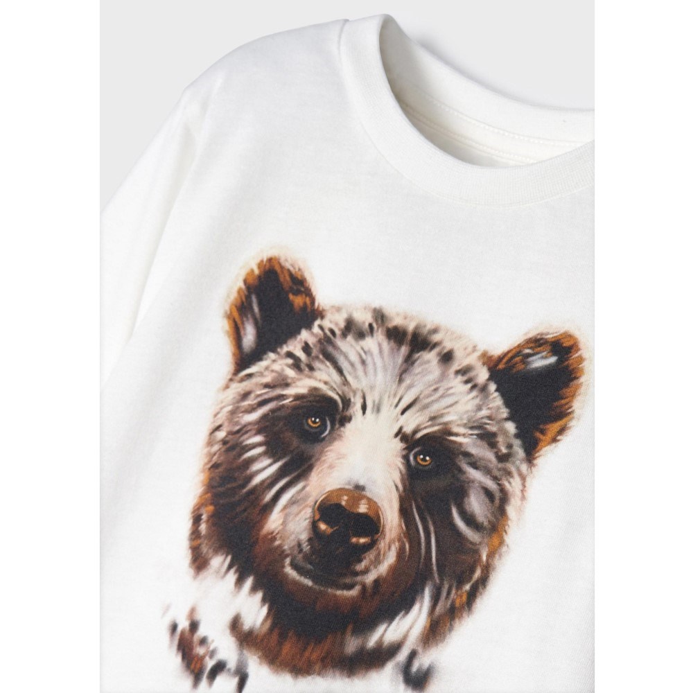 Mayoral Kışlık Erkek Uzun Kol T-shirt Beyaz