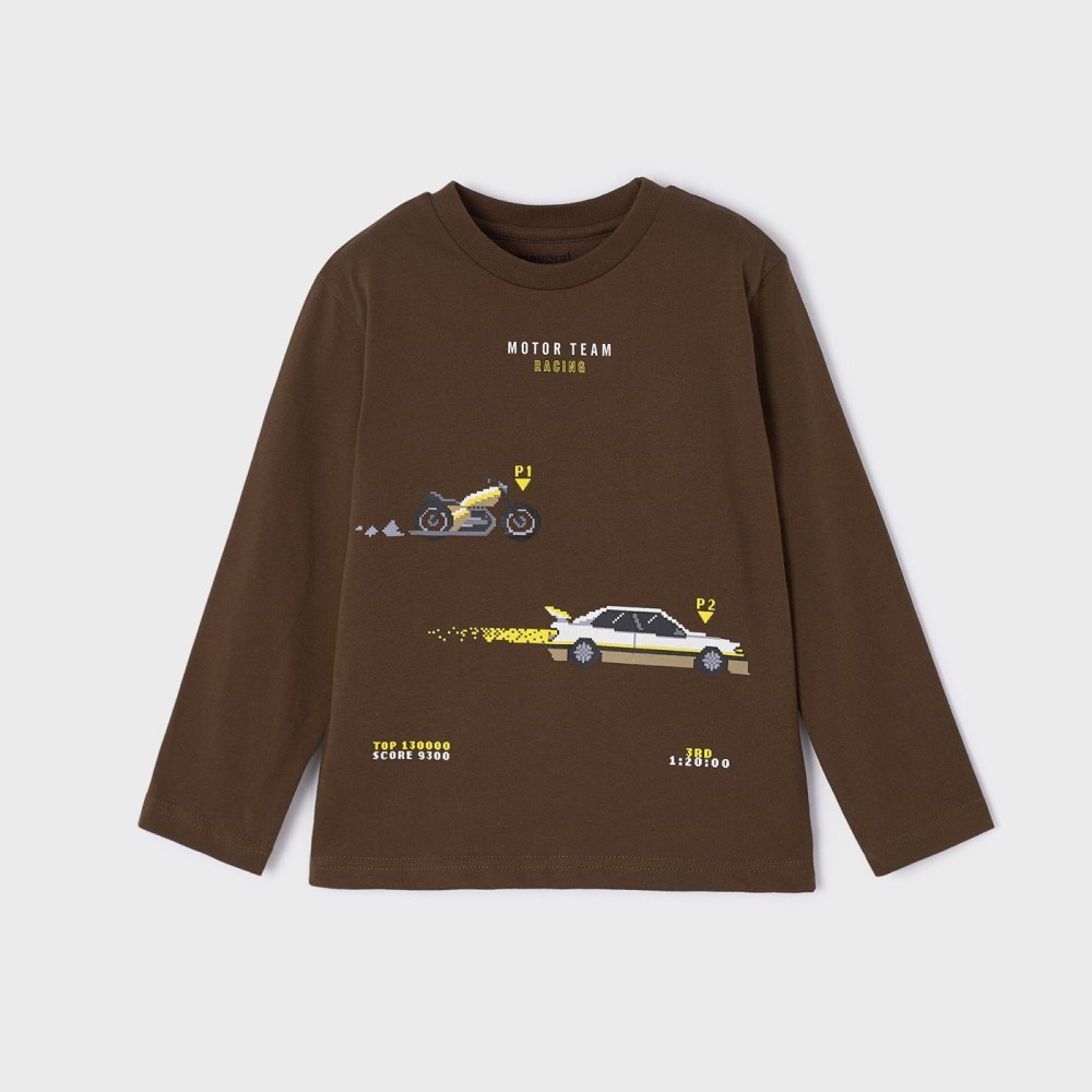 Mayoral Kışlık Erkek Uzun Kol T-shirt Bordo