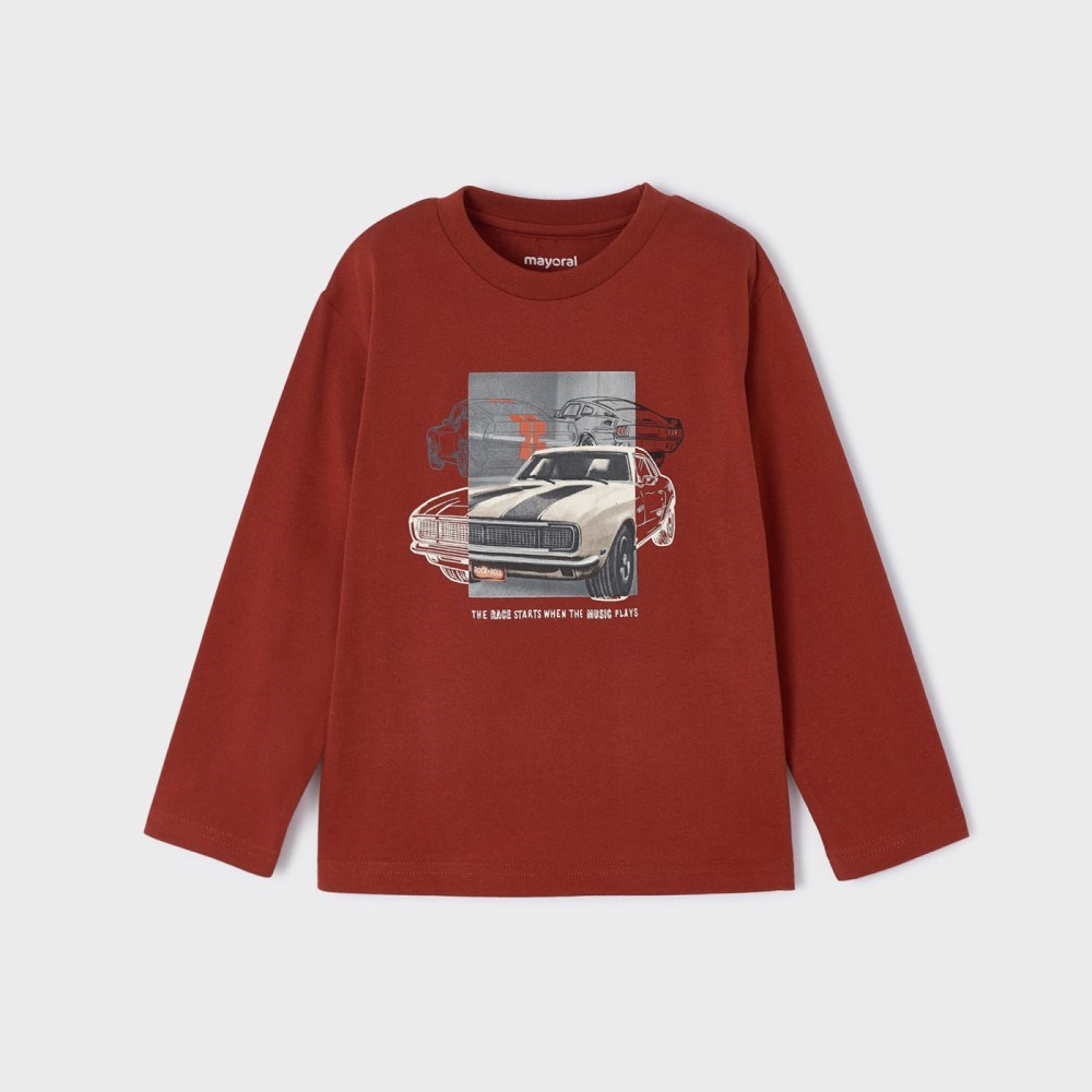 Mayoral Kışlık Erkek Uzun Kol T-shirt Turuncu
