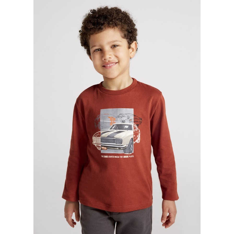 Mayoral Kışlık Erkek Uzun Kol T-shirt Turuncu