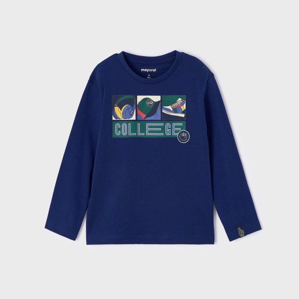 Mayoral Kışlık Erkek Uzun Kol T-shirt Mavi