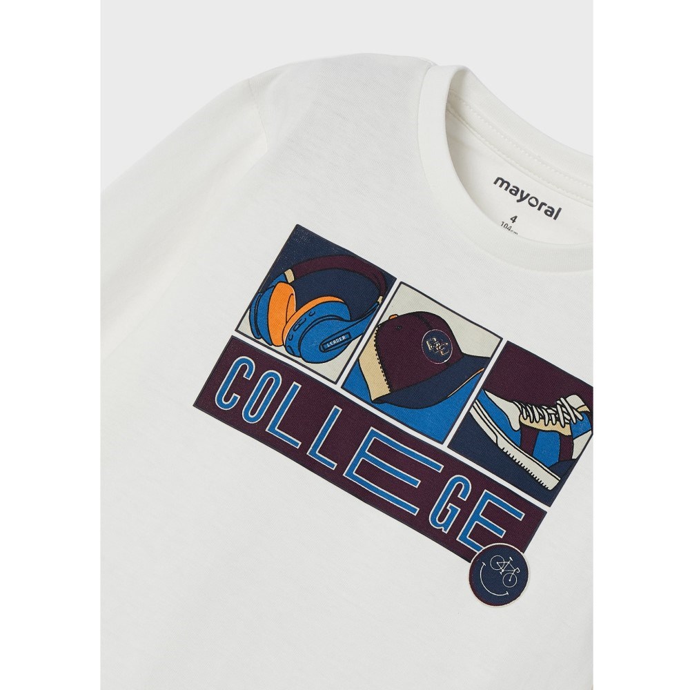 Mayoral Kışlık Erkek Uzun Kol T-shirt Beyaz