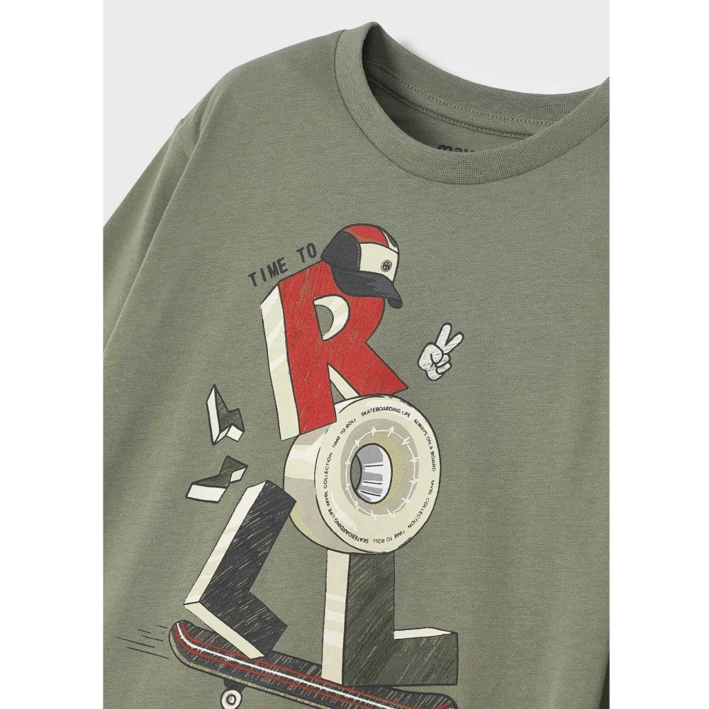 Mayoral Kışlık Erkek Uzun Kol T-shirt Yeşil
