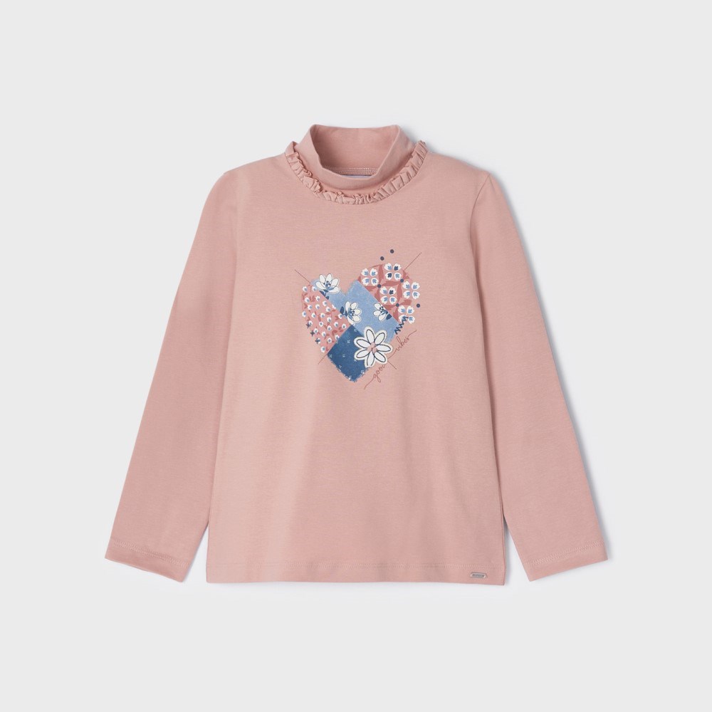 Mayoral Kışlık Kız Yarım Balıkçı Bluz Pembe