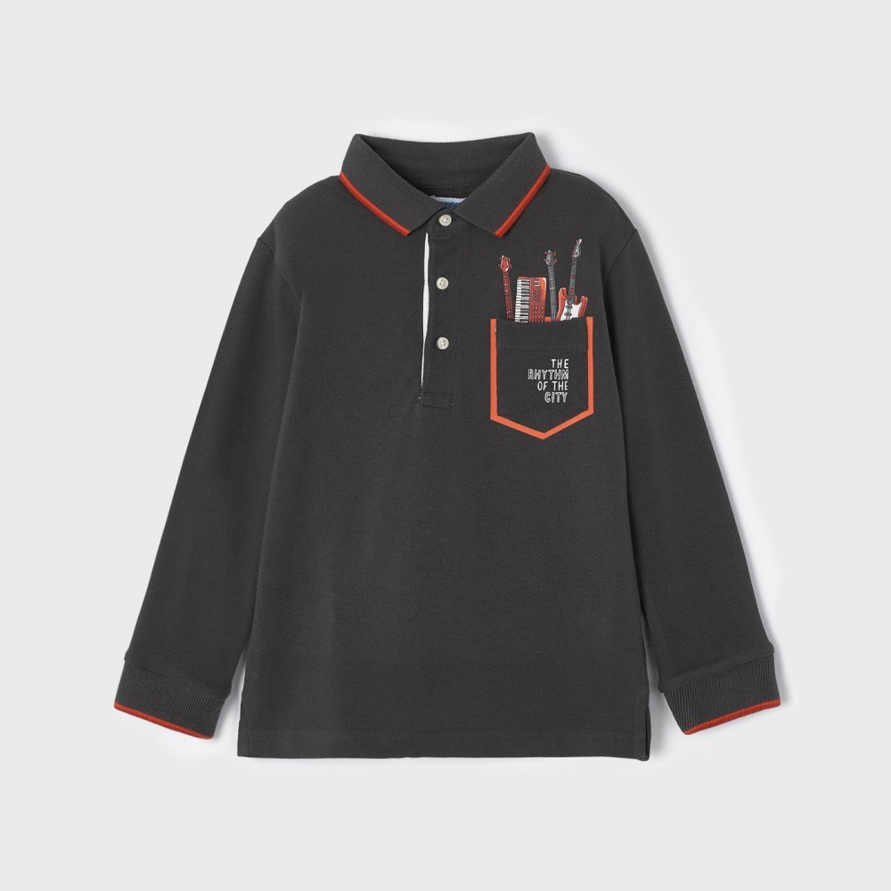 Mayoral Kışlık Erkek Uzun Kol T-shirt Gri