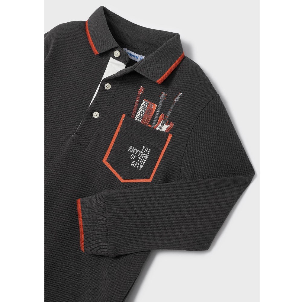 Mayoral Kışlık Erkek Uzun Kol T-shirt Gri