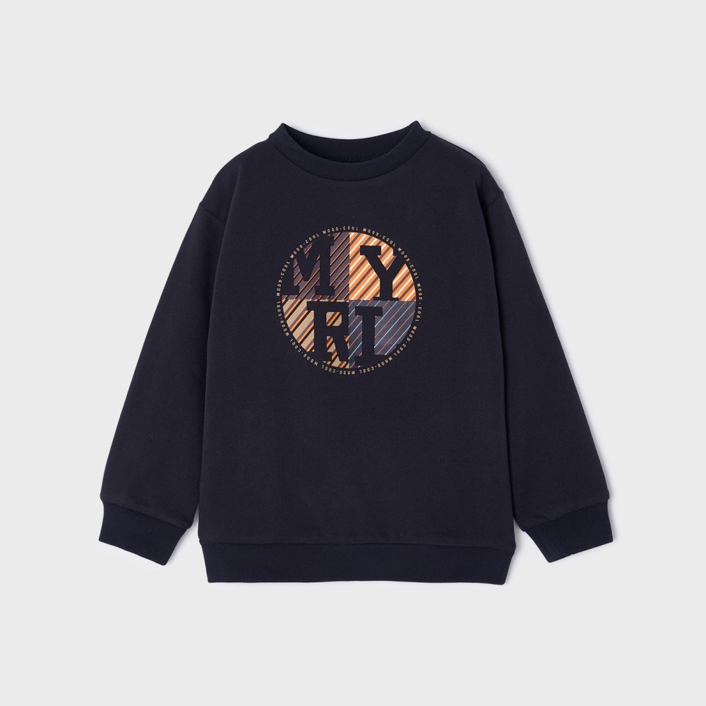 Mayoral Kışlık Erkek Uzun Kol Kapşonlu S-shirt Koyu Mavi