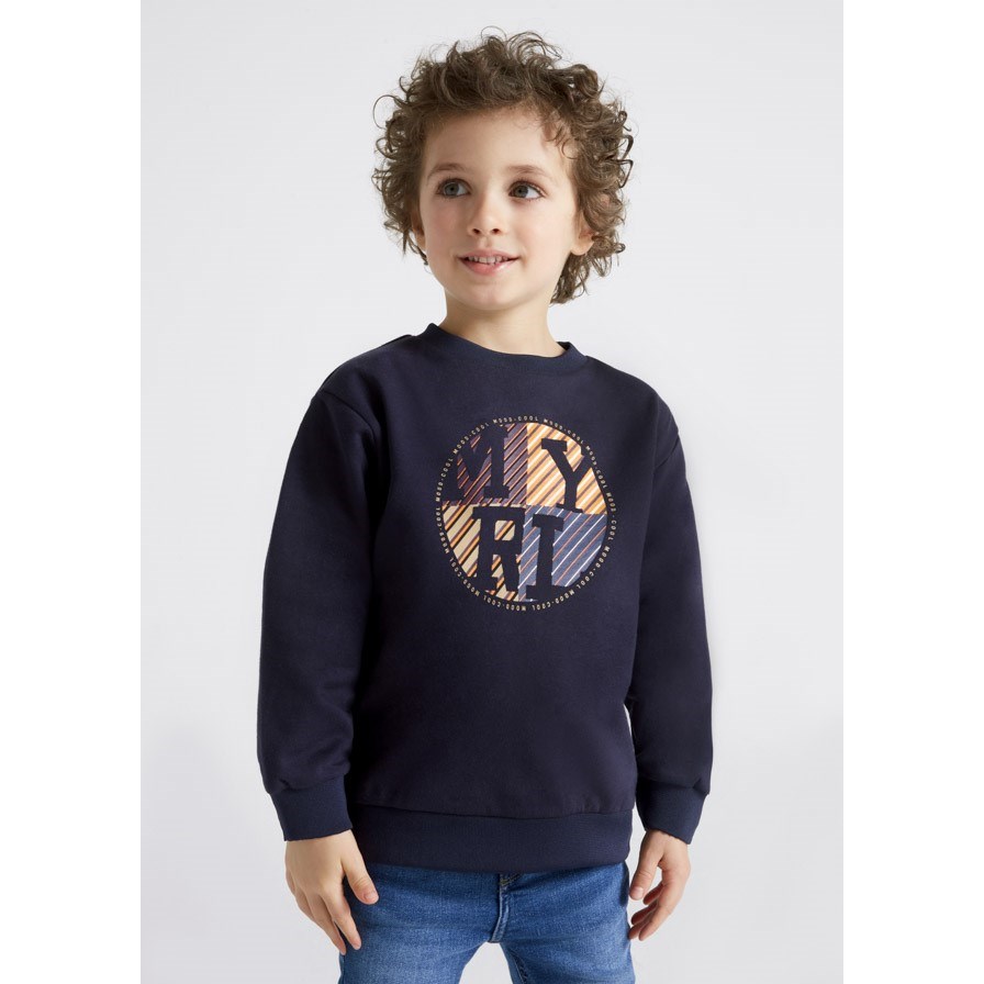 Mayoral Kışlık Erkek Uzun Kol Kapşonlu S-shirt Koyu Mavi