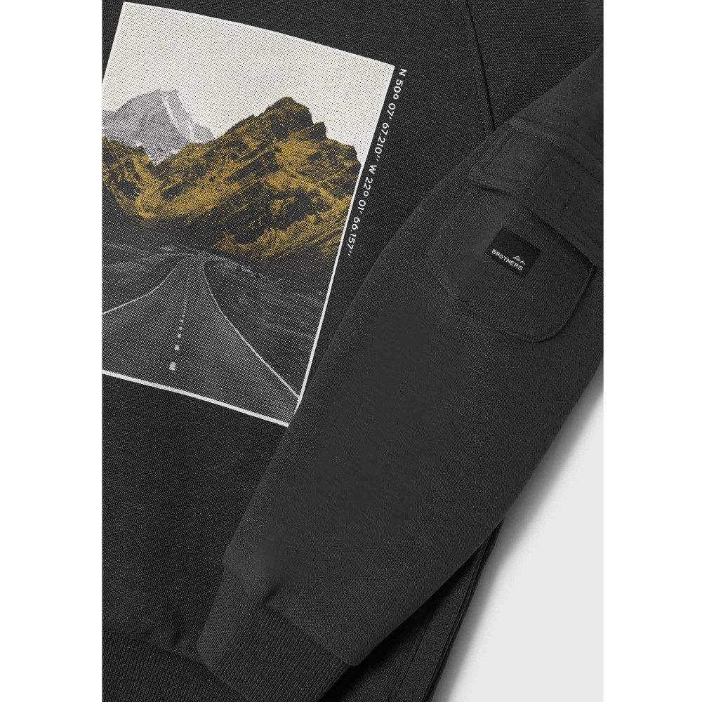 Mayoral Kışlık Erkek Uzun Kol Kapşonlu S-shirt Siyah