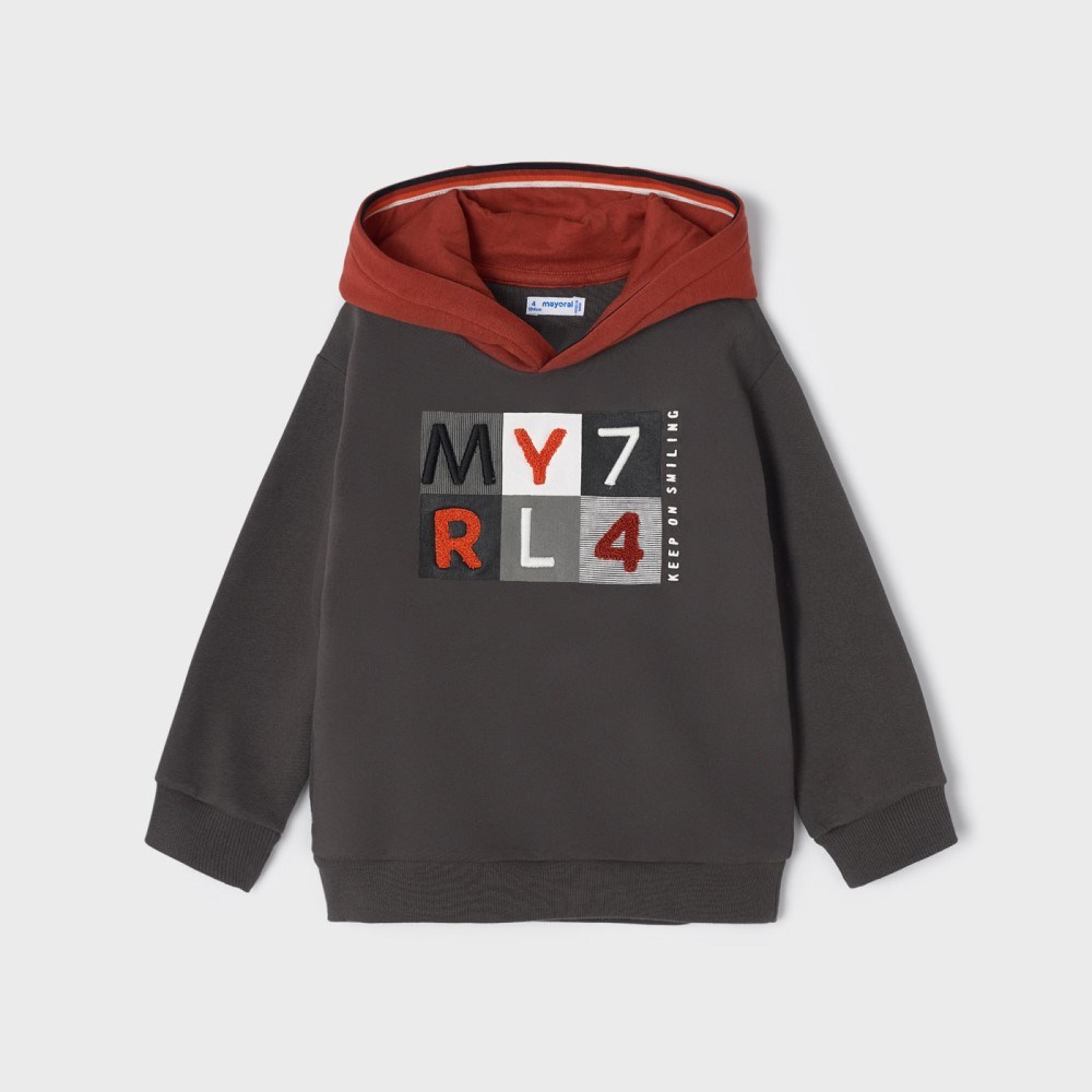 Mayoral Kışlık Erkek Uzun Kol Kapşonlu S-shirt Gri