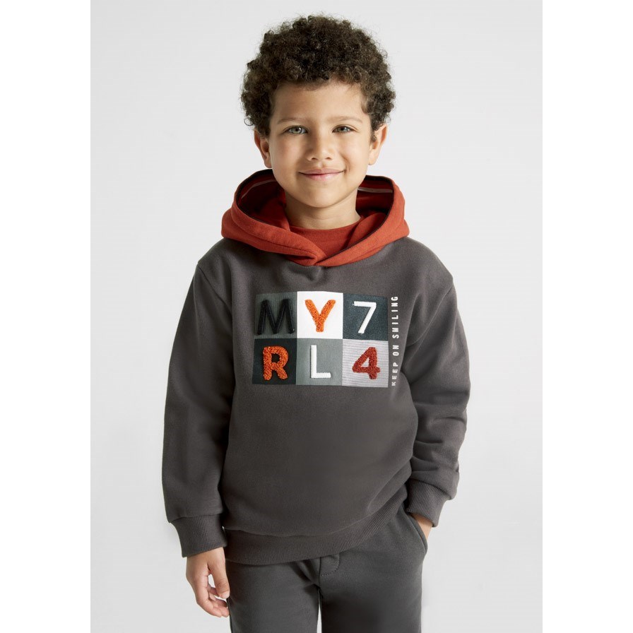 Mayoral Kışlık Erkek Uzun Kol Kapşonlu S-shirt Gri