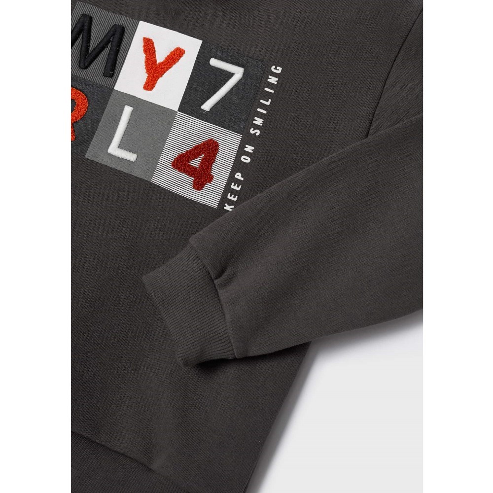 Mayoral Kışlık Erkek Uzun Kol Kapşonlu S-shirt Gri