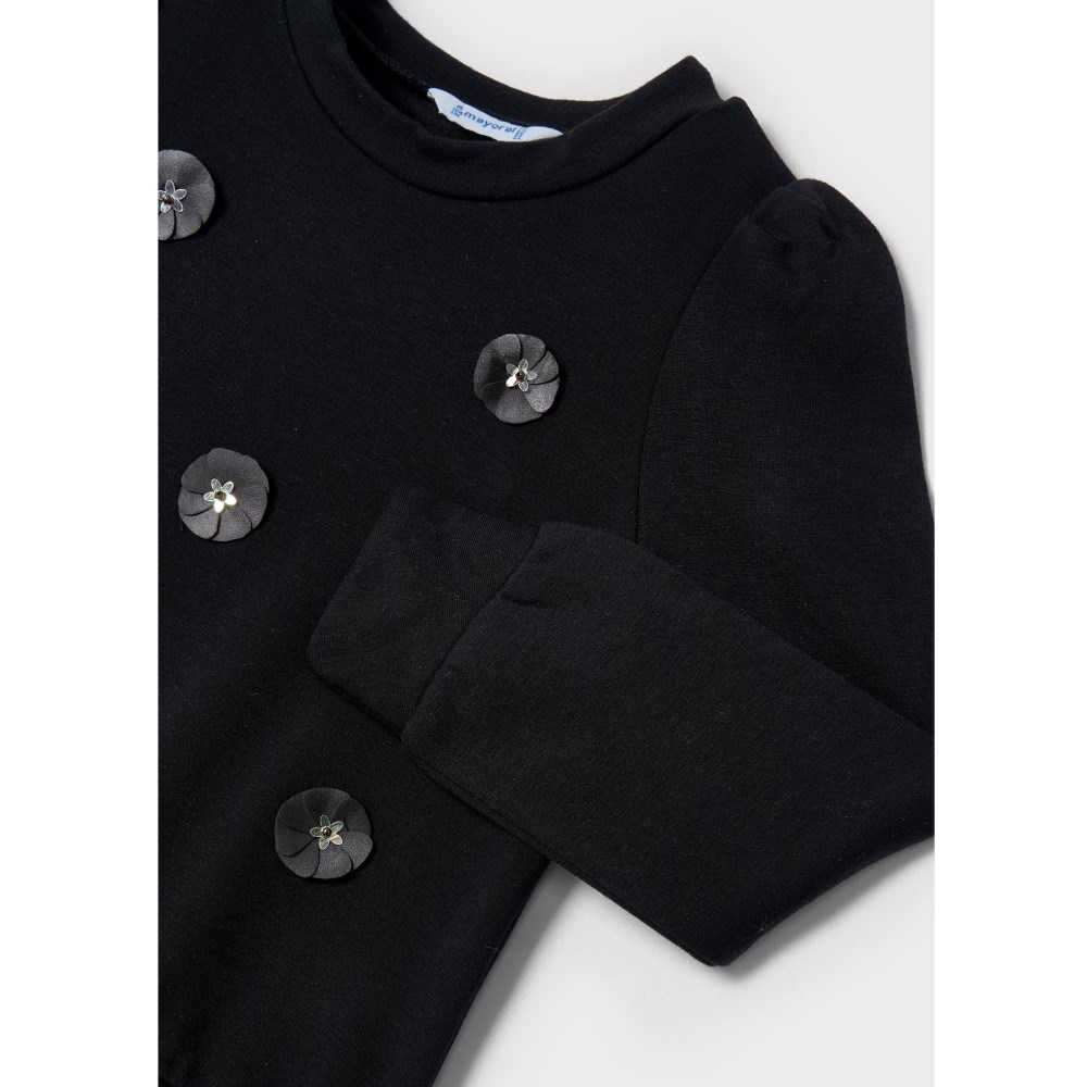 Mayoral Kışlık Kız Uzun Kol S-shirt Siyah